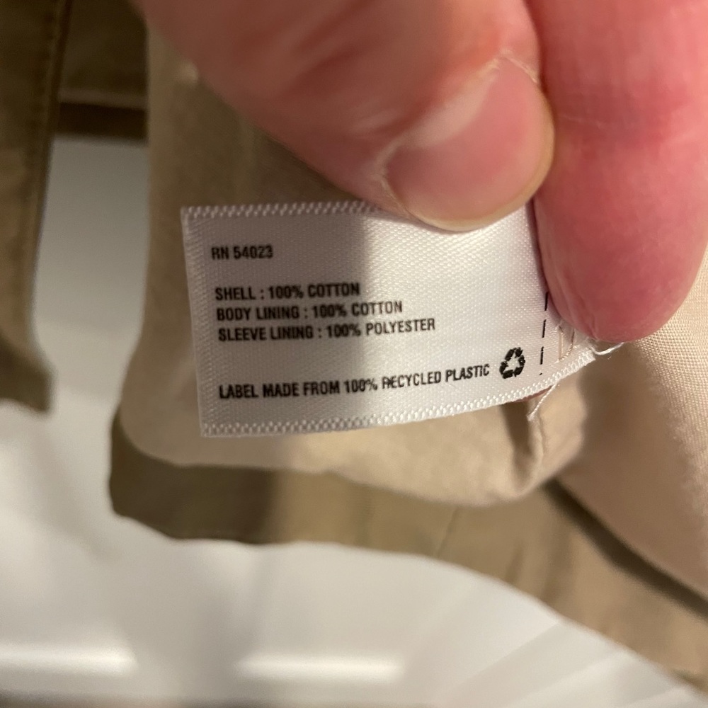 GAP Khaki Zip Up Utility Jacket Large - Picture 7 of 8